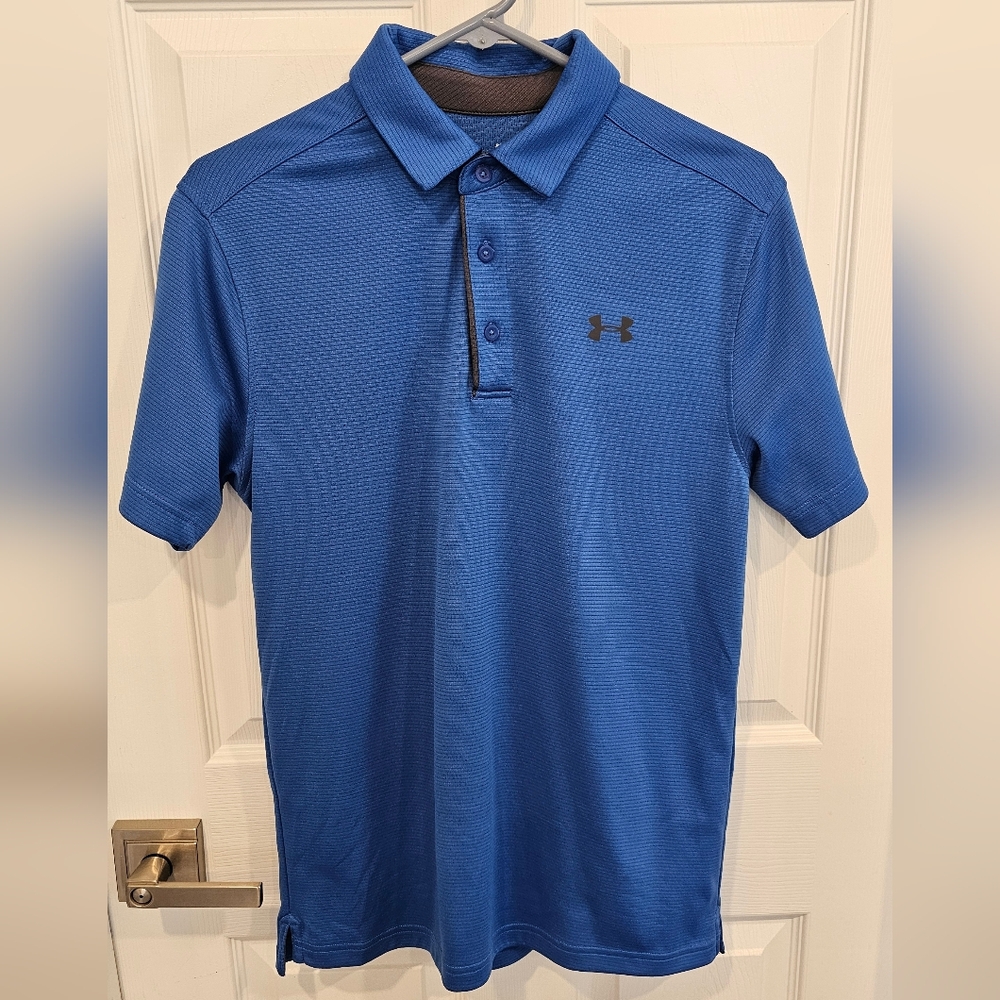 Under Armour Men's Royal Blue Performance Polo Size-M